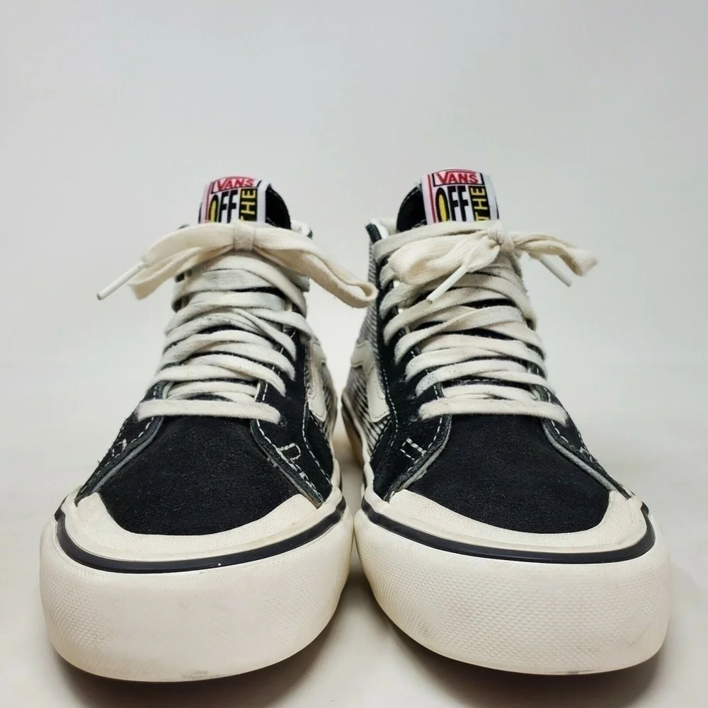 Vans SK8 HI Blur Canvas Lace Up High Top Skate Shoes Men 4 Women 5.5